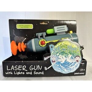 Official ADULT SWIM RICK AND MORTY Laser Gun w/Lights & Sound Halloween Costume